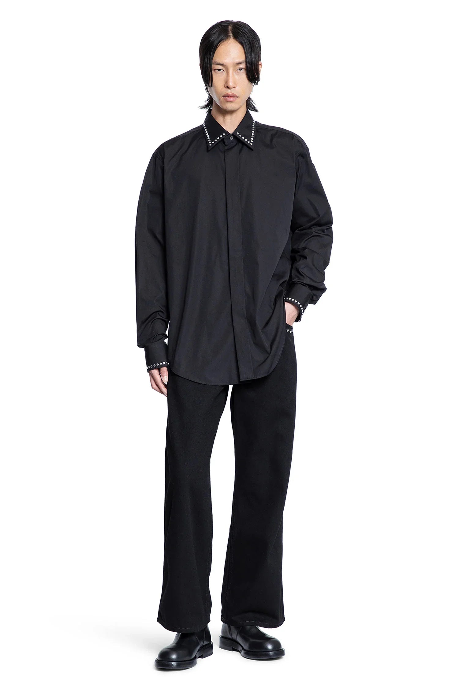 ALEXANDER MCQUEEN MAN BLACK SHIRTS - Antonioli.eu