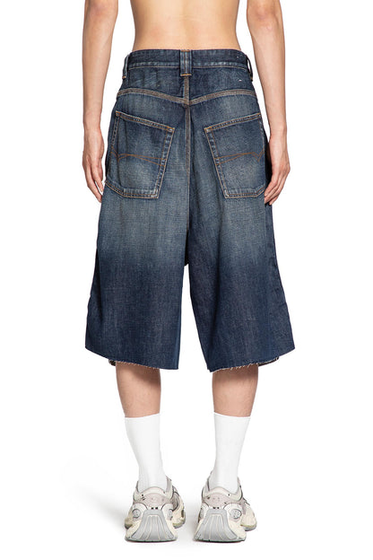 Loop Sports Icon Sticker Denim Shorts