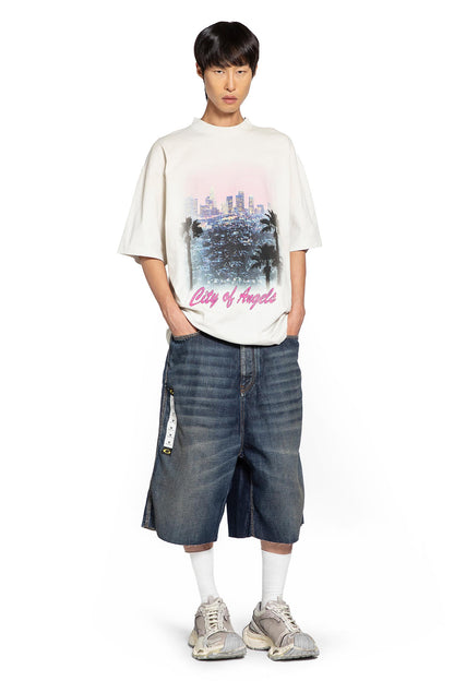 Loop Sports Icon Sticker Denim Shorts