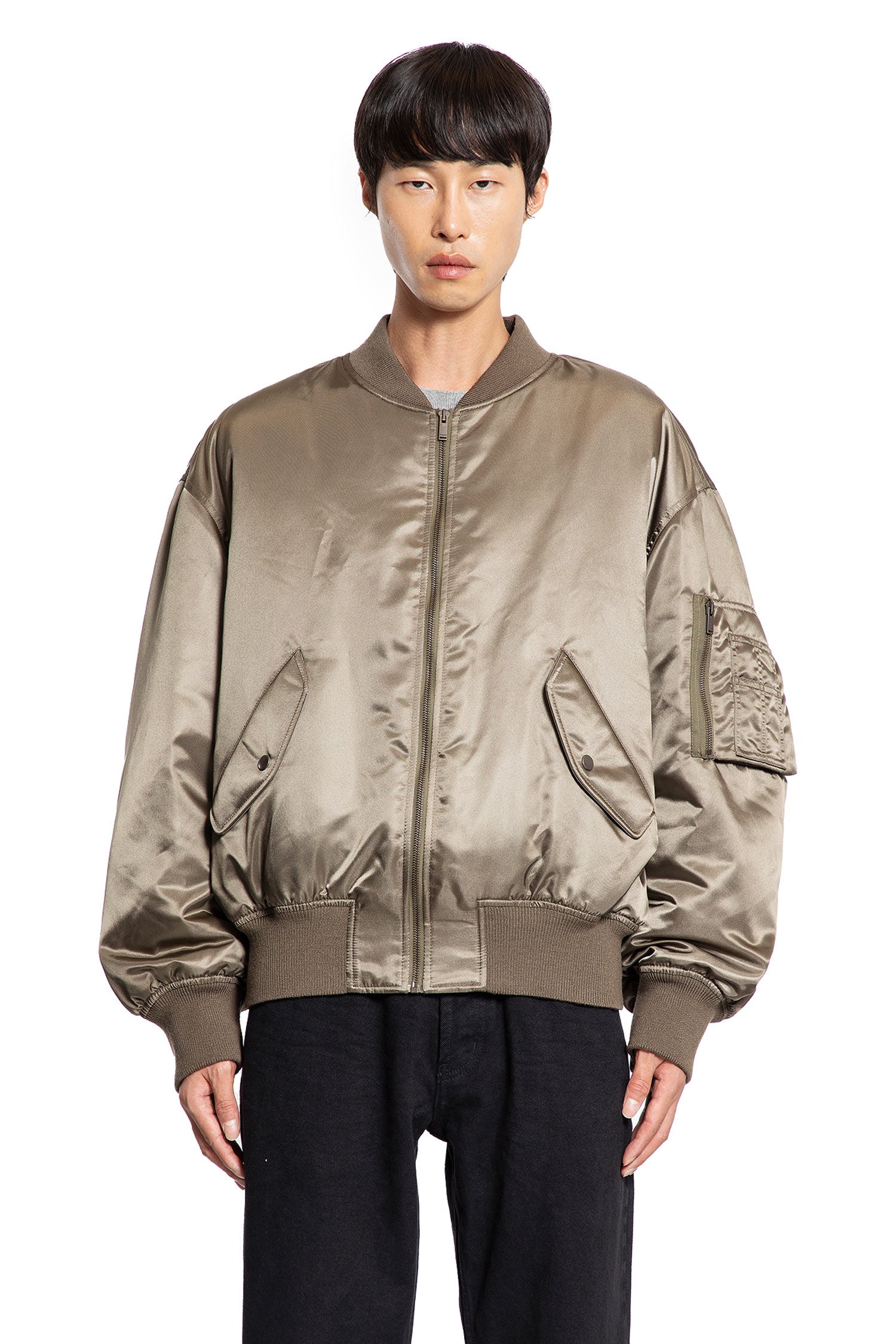 Bomber Jacket in Nylon Serge