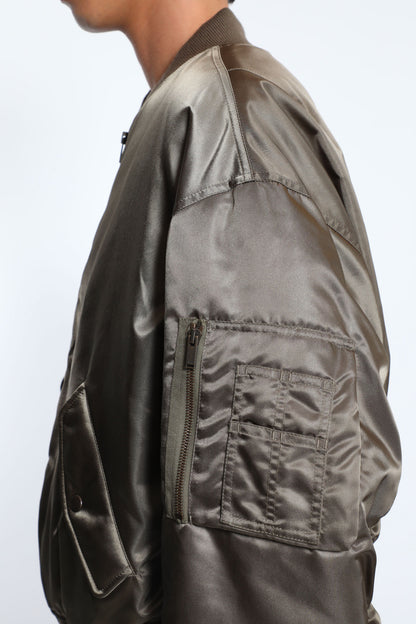 Bomber Jacket in Nylon Serge