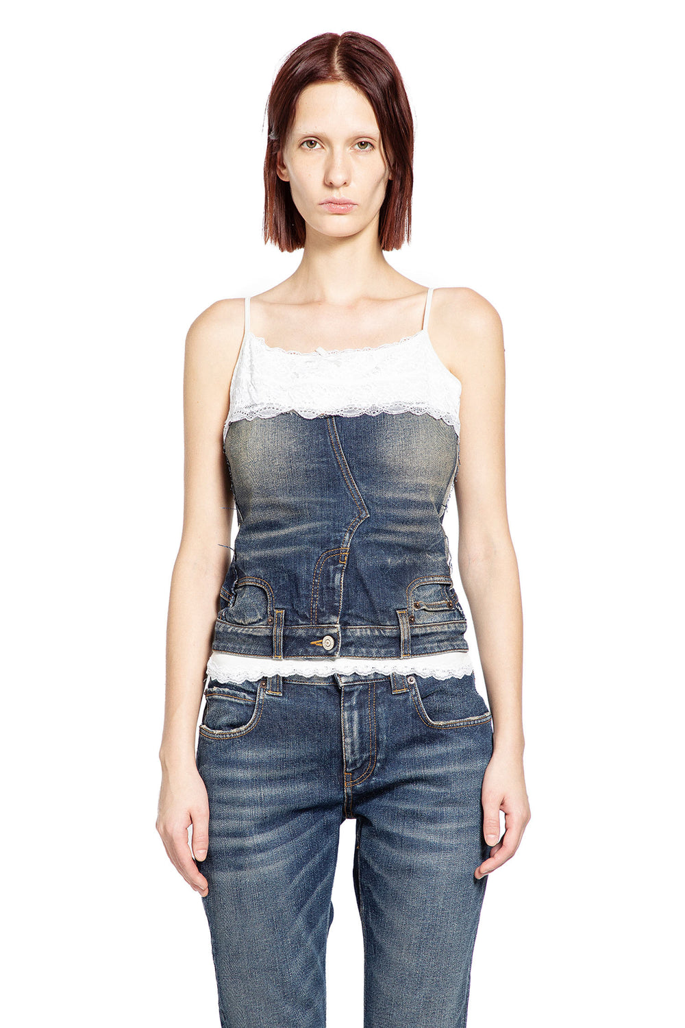 Patched Tank Top