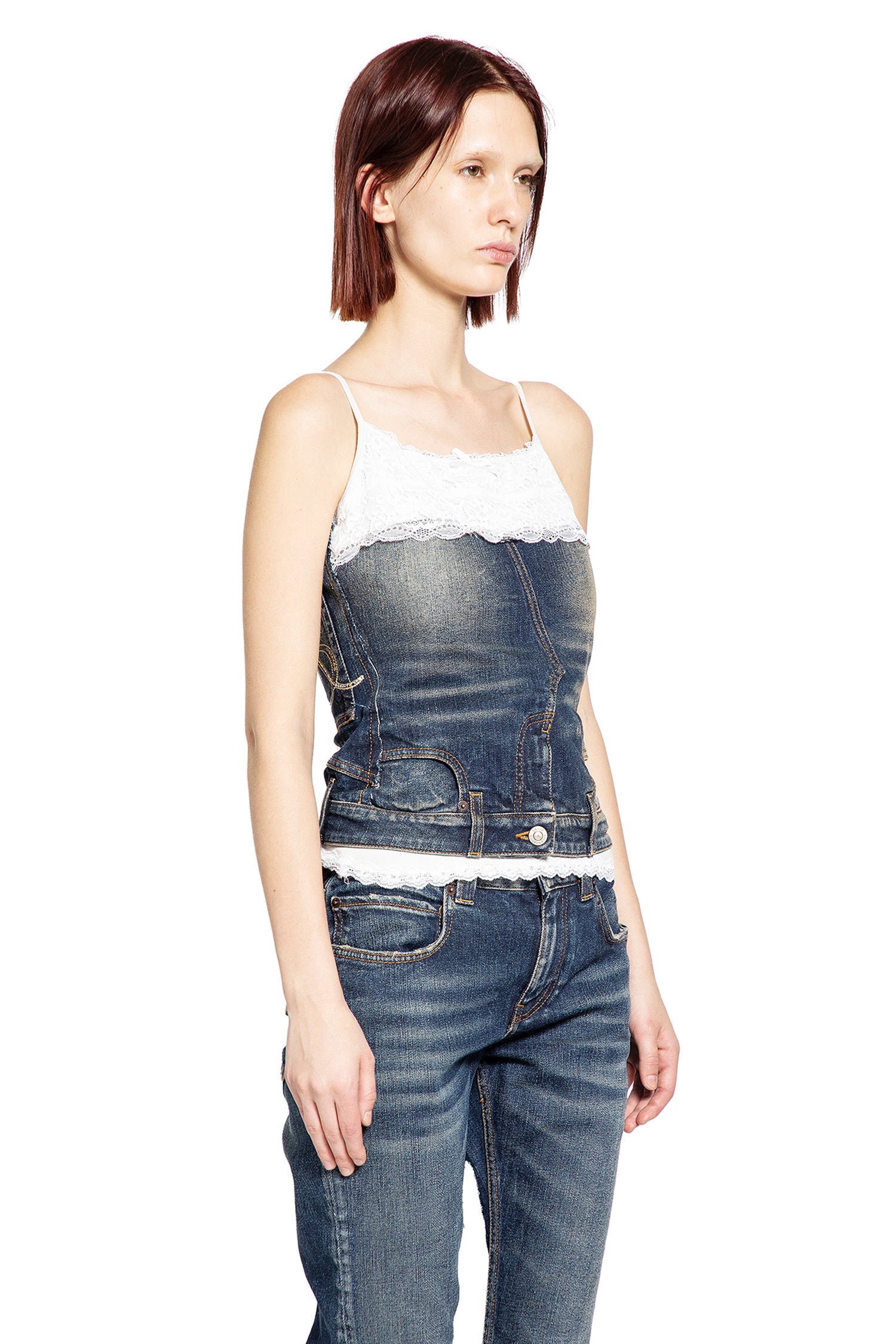 Patched Tank Top