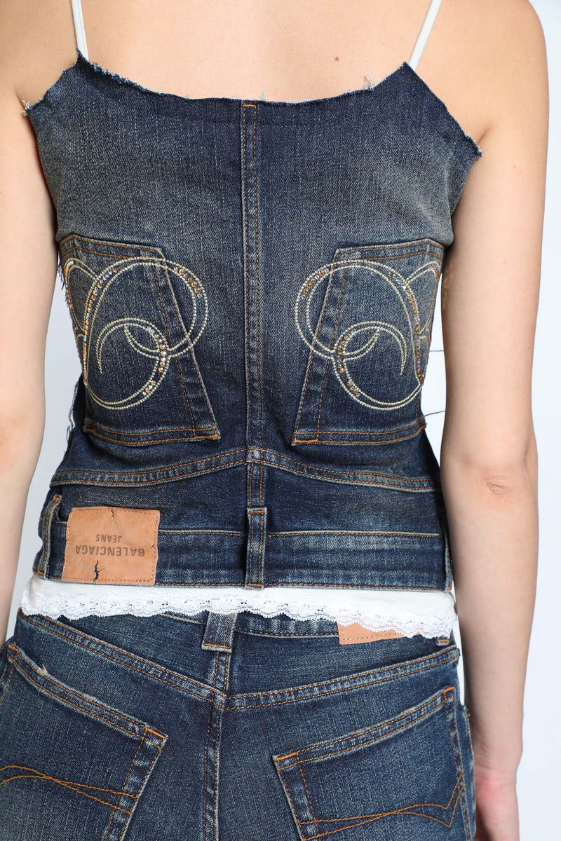 Patched Tank Top - Antonioli.eu