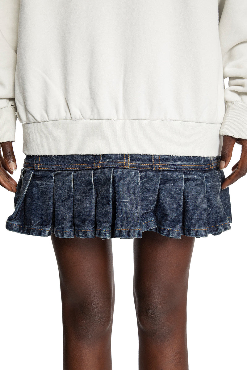 Hybrid Dress in Cotton Jersey and Denim - Antonioli.eu