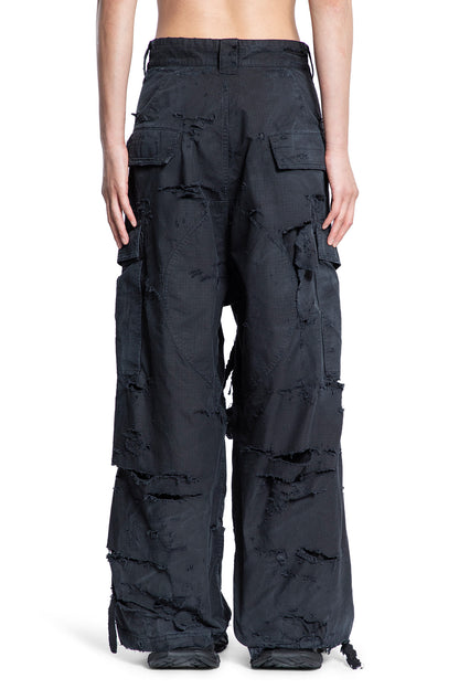 Distressed Large Cargo Pants