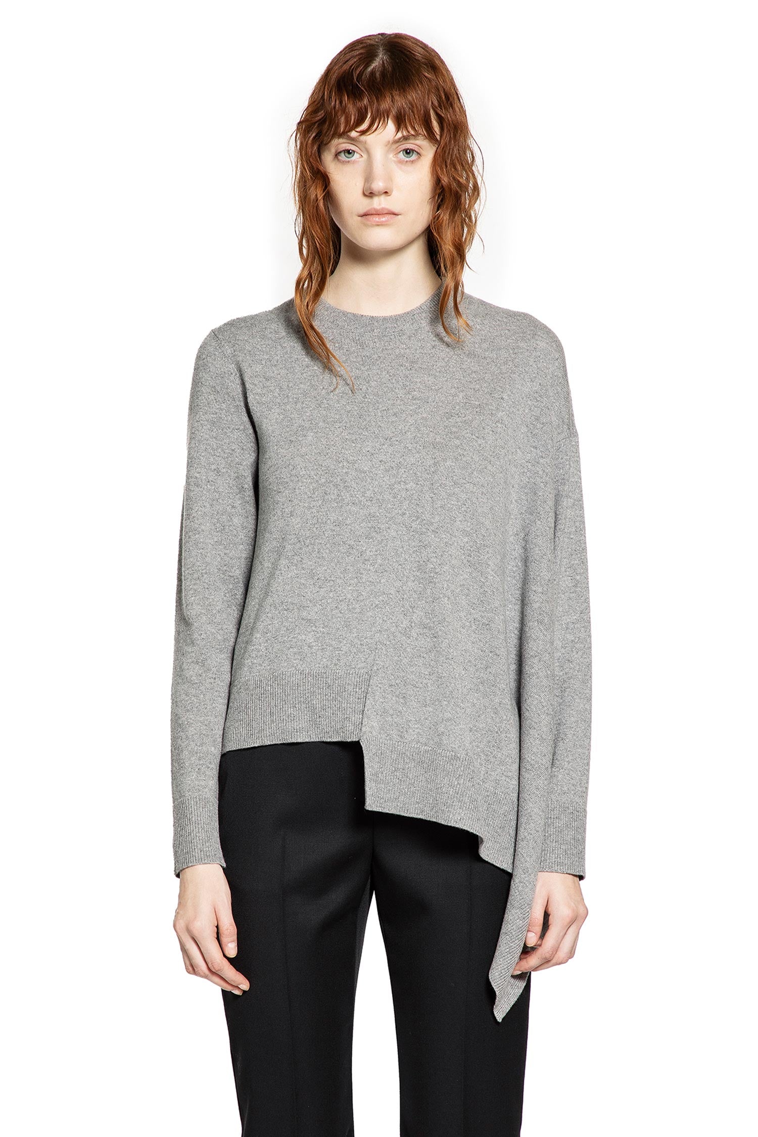 Asymmetric Wool Cashmere Jumper