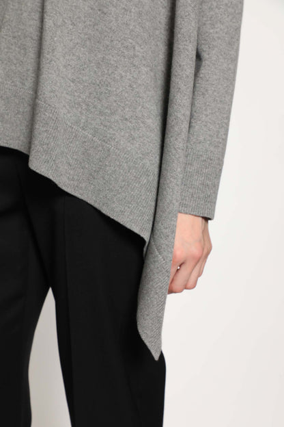 Asymmetric Wool Cashmere Jumper