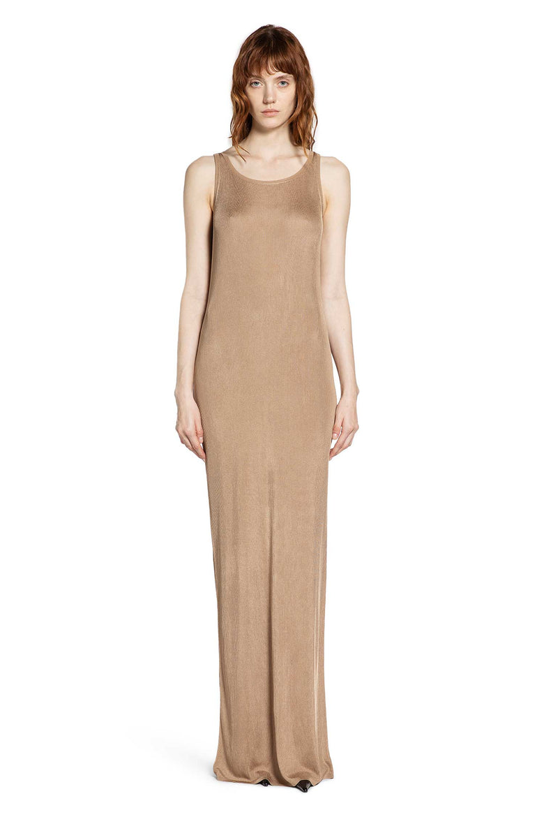 Long Tank Dress in Rib Knit