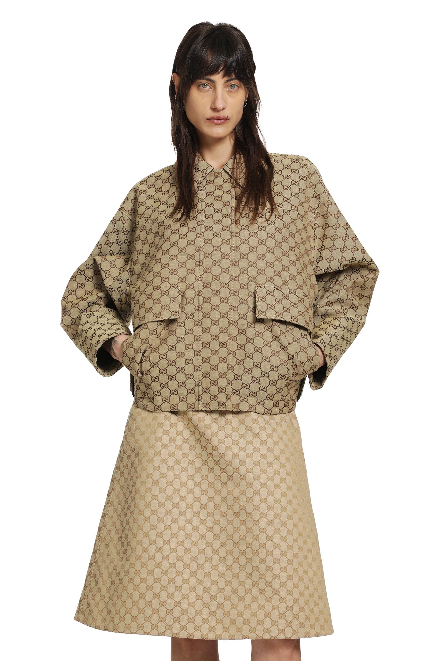 GG Canvas Bomber Jacket