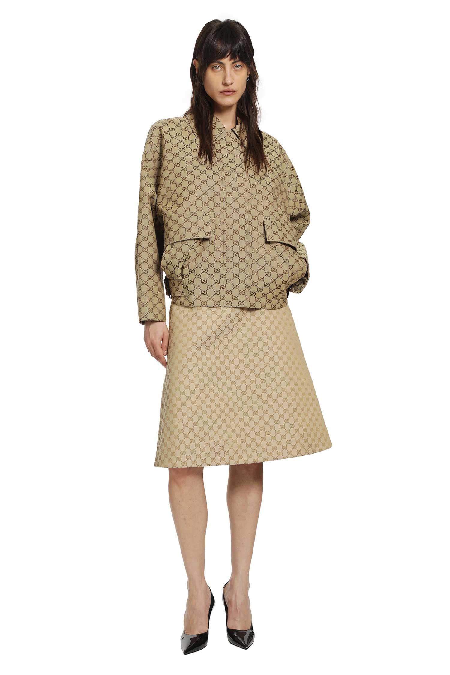 GG Canvas Bomber Jacket