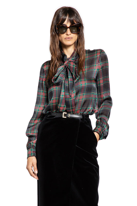 Lavallière Blouse in Silk Charmeuse - Antonioli.eu