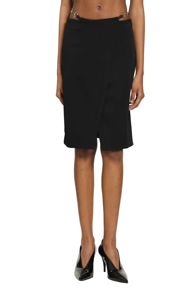 GUCCI Wool Drill Knee Lenght Skirt woman