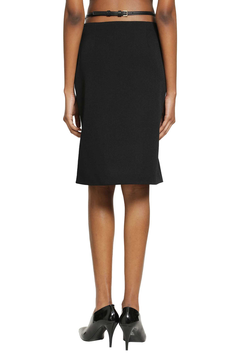 GUCCI Wool Drill Knee Lenght Skirt woman