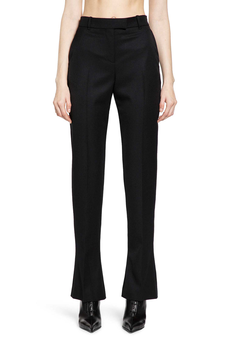 Flared Wool Tailored Trousers