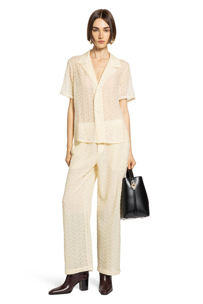 SAINT LAURENT WOMAN BEIGE JUMPSUITS