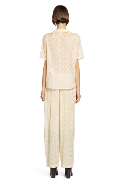 SAINT LAURENT WOMAN BEIGE JUMPSUITS
