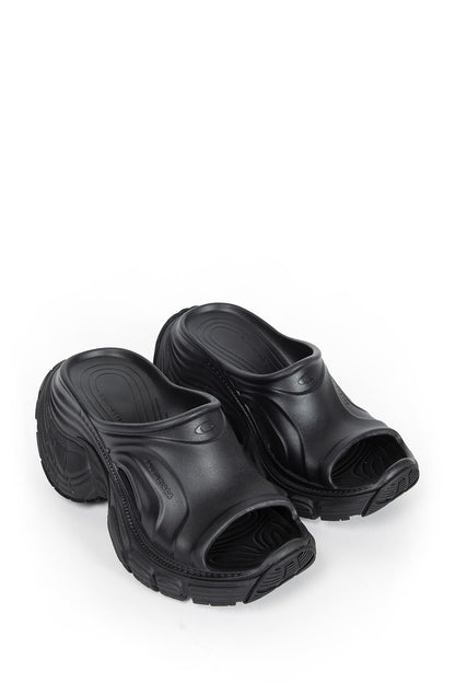 BALENCIAGA WOMAN BLACK SANDALS & SLIDES