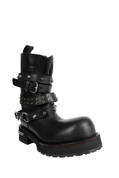 Venom City Leather Boots