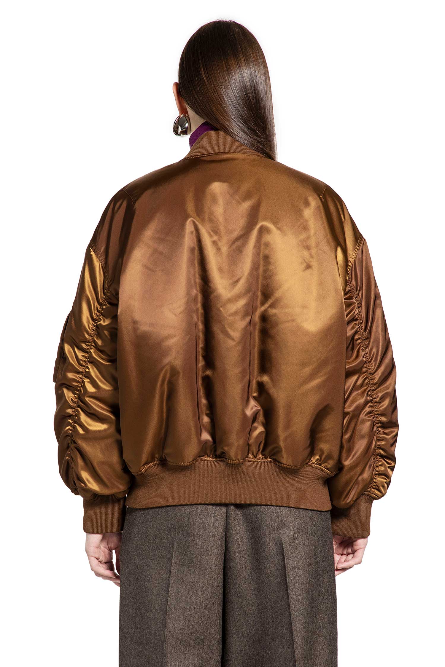 Bomber in Shiny Nylon