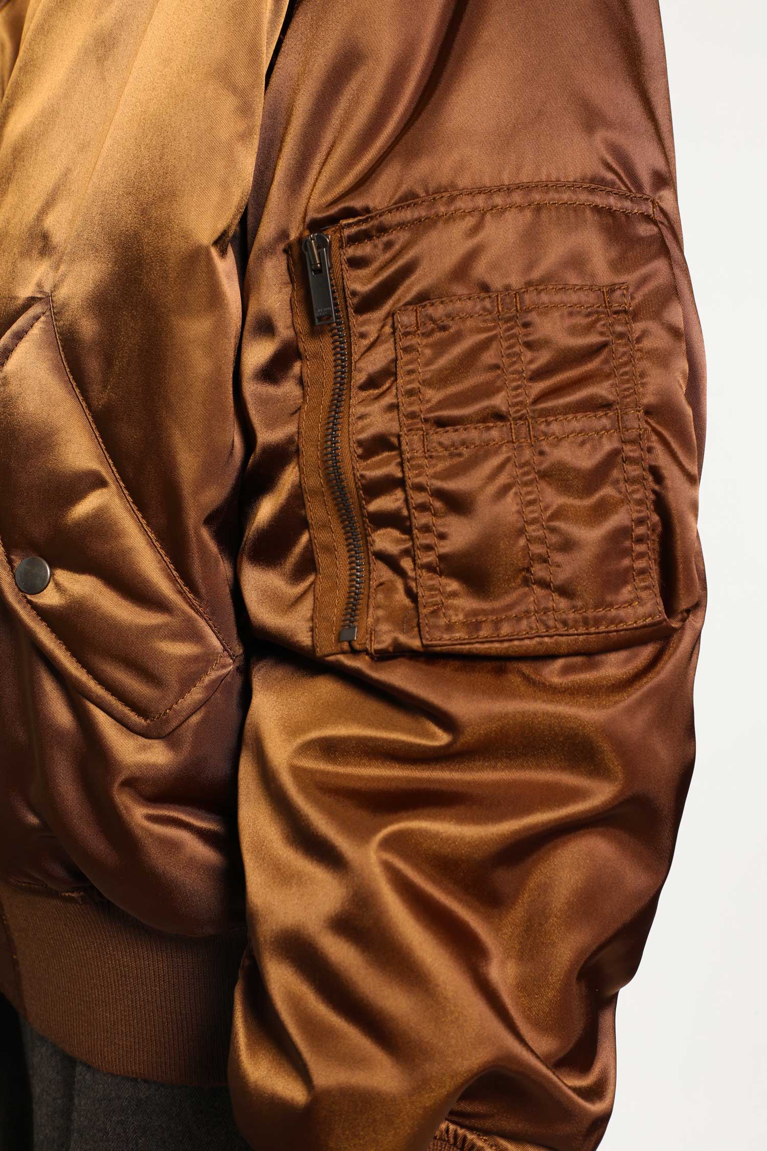 Bomber in Shiny Nylon