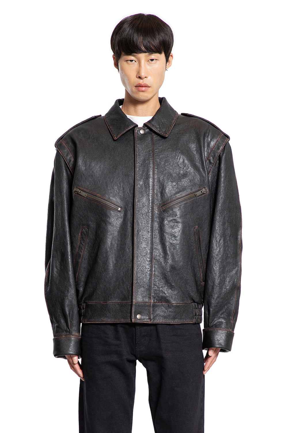 Bomber Jacket in Lambskin