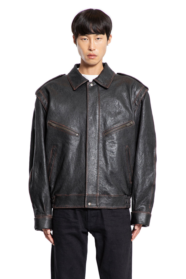 Bomber Jacket in Lambskin