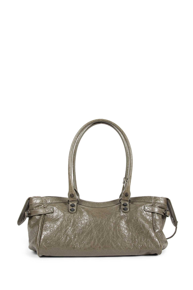 BALENCIAGA WOMAN GREEN SHOULDER BAGS