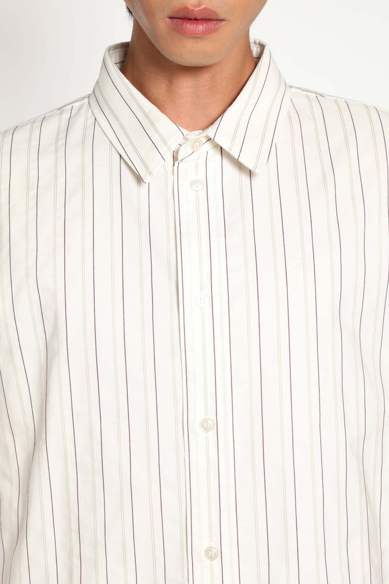 Cassandre Shirt in Striped Cotton - Antonioli.eu