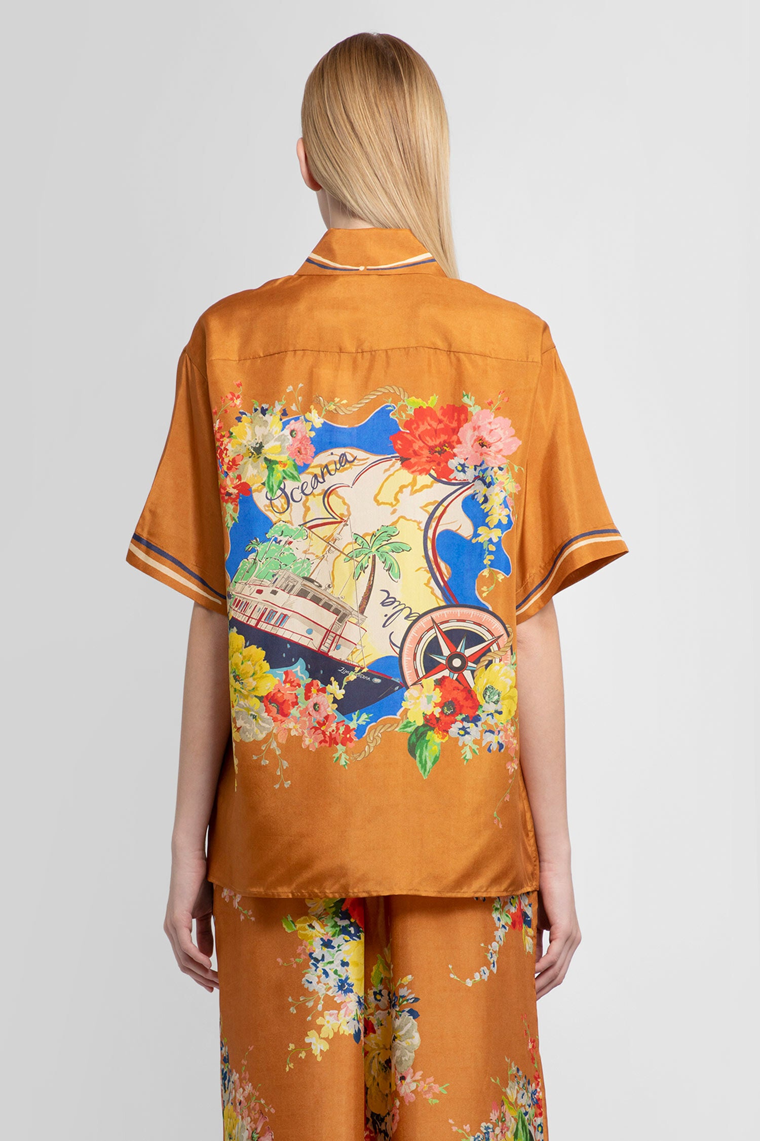 ZIMMERMANN WOMAN ORANGE SHIRTS