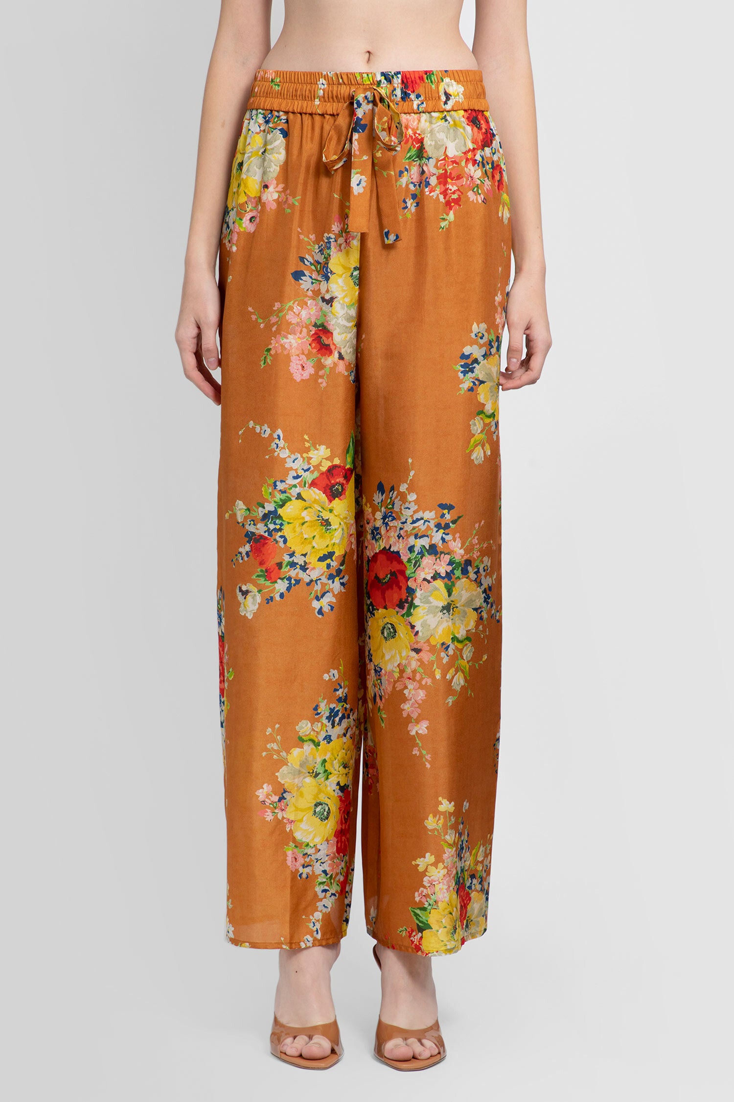 ZIMMERMANN WOMAN ORANGE TROUSERS