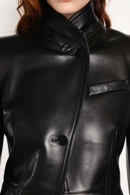 Cutaway Leather Jacket