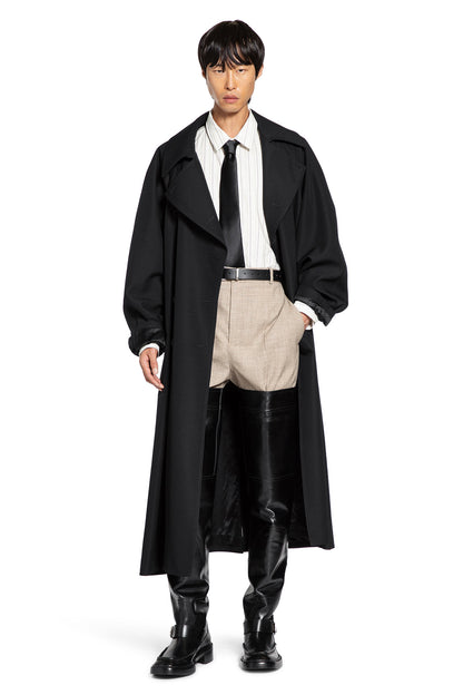 Long Coat in Grain de Poudre