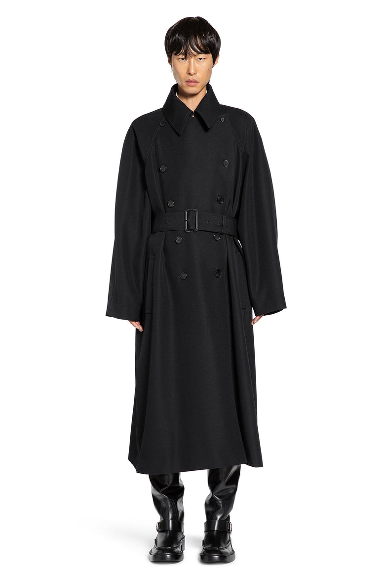 Long Coat in Grain de Poudre