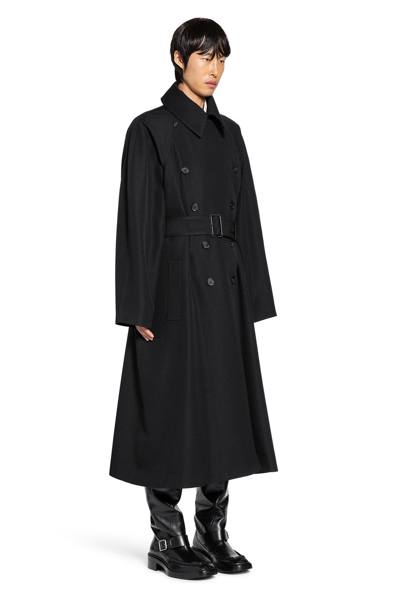 Long Coat in Grain de Poudre