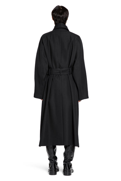 Long Coat in Grain de Poudre