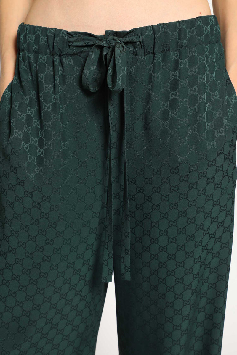 GG Silk Jacquard Jogging Pants