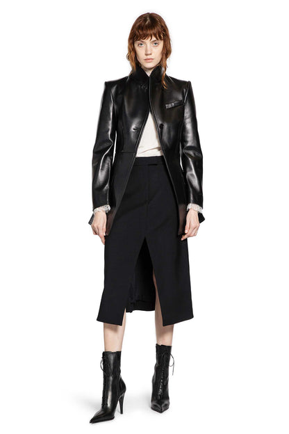 Crêpe De Chine and Lace Turtleneck Top