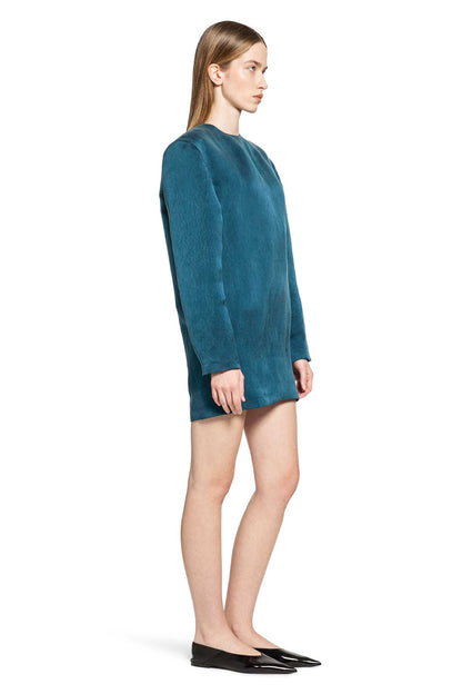 Boxy Dress in Stonewash Silk Satin