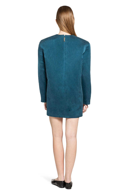 Boxy Dress in Stonewash Silk Satin