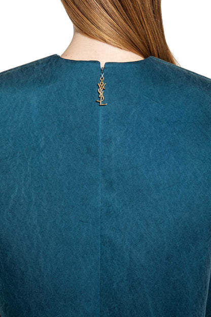 Boxy Dress in Stonewash Silk Satin