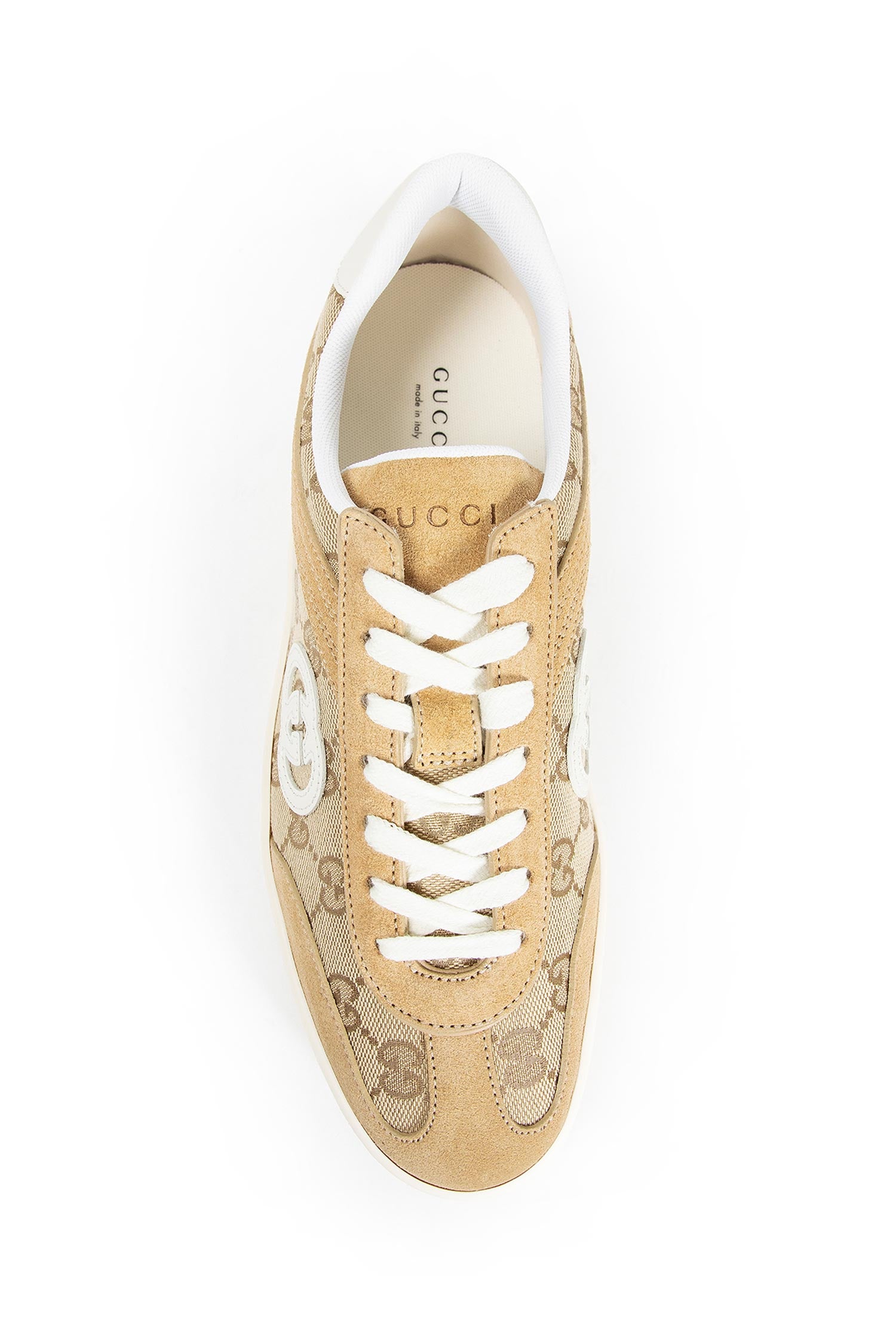 GUCCI WOMAN BEIGE T-SHIRTS & TANK TOPS