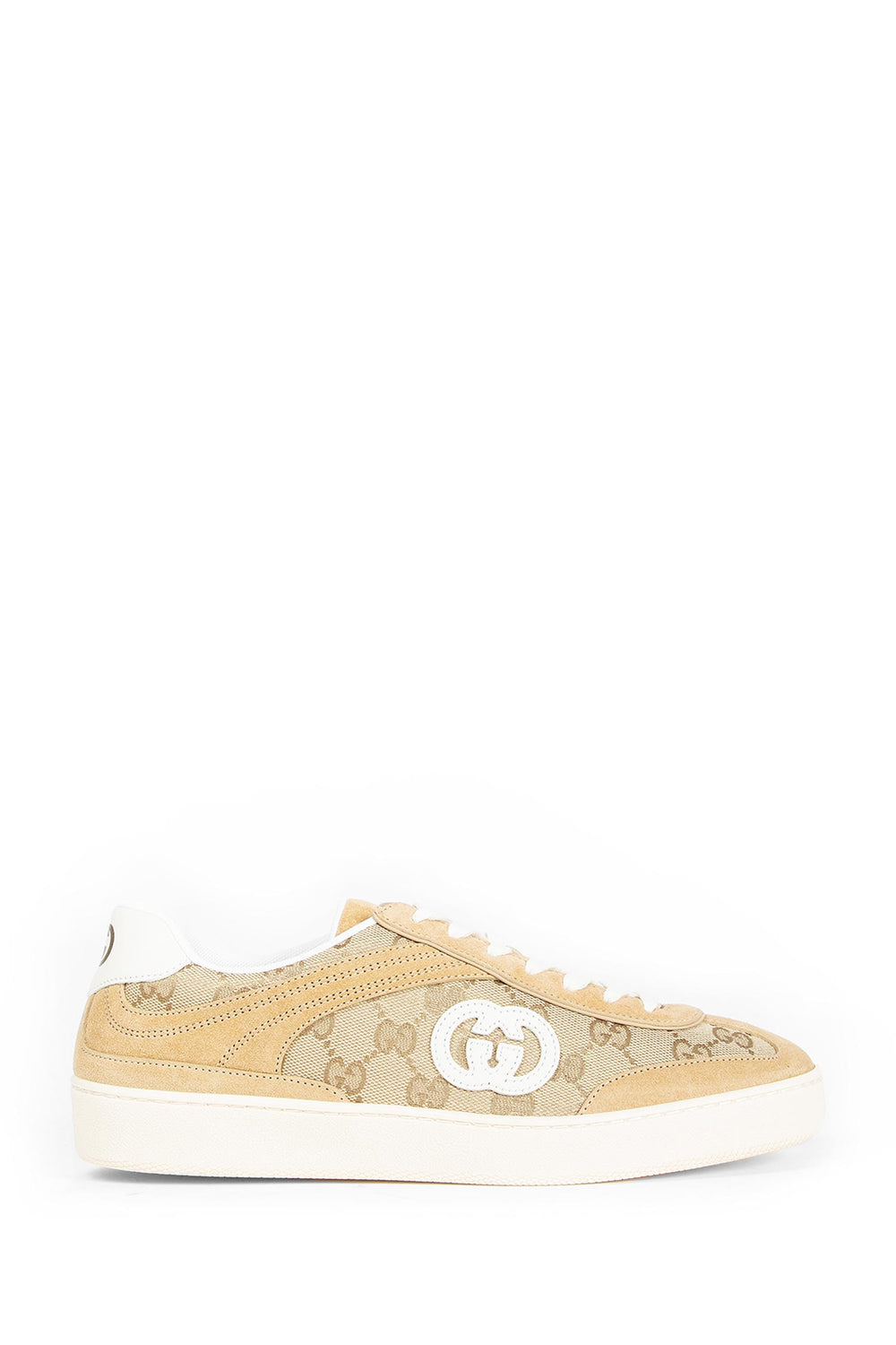 GUCCI Canvas and Leather Sneakers woman