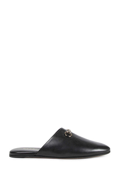 Leather Horsebit Slippers