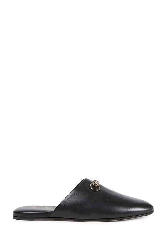 Leather Horsebit Slippers