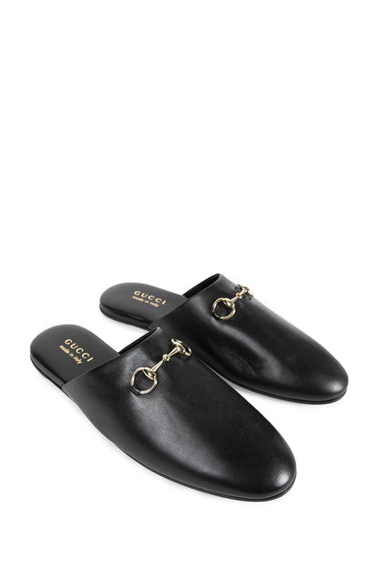 Leather Horsebit Slippers