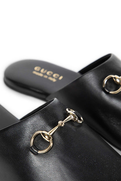 Leather Horsebit Slippers