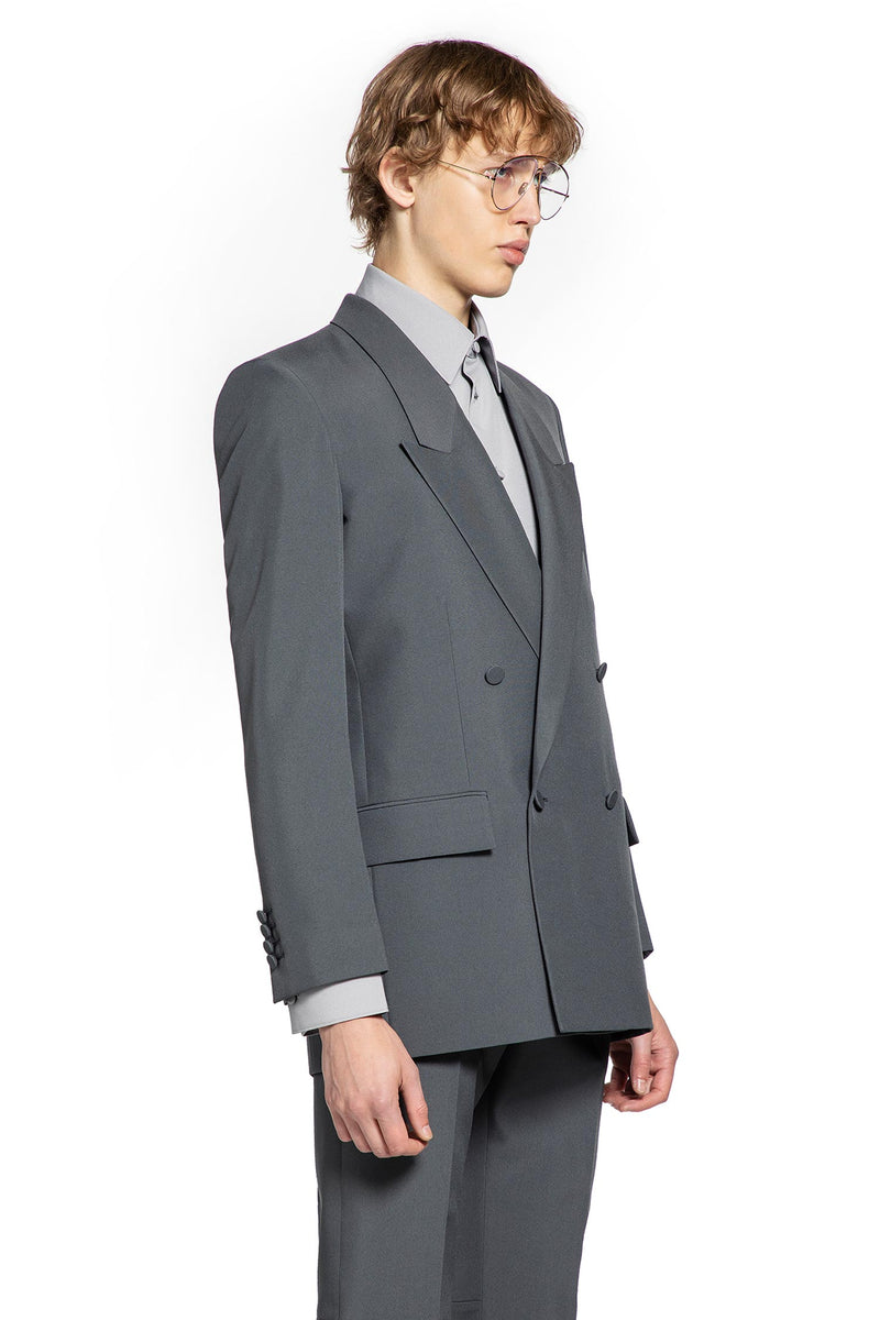 Double-Breasted Twill Blazer