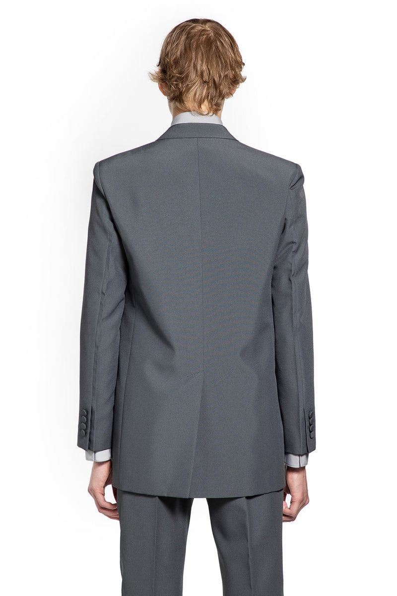 Double-Breasted Twill Blazer