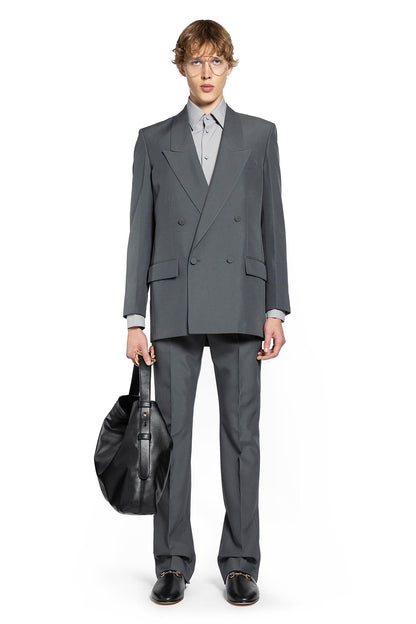 Double-Breasted Twill Blazer